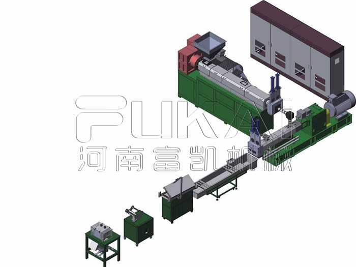 塑料造粒机流程图